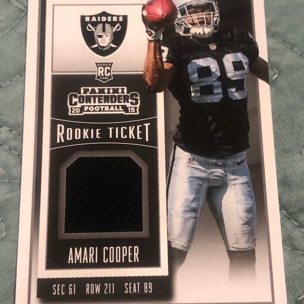 Amari cooper contenders rookie jersey